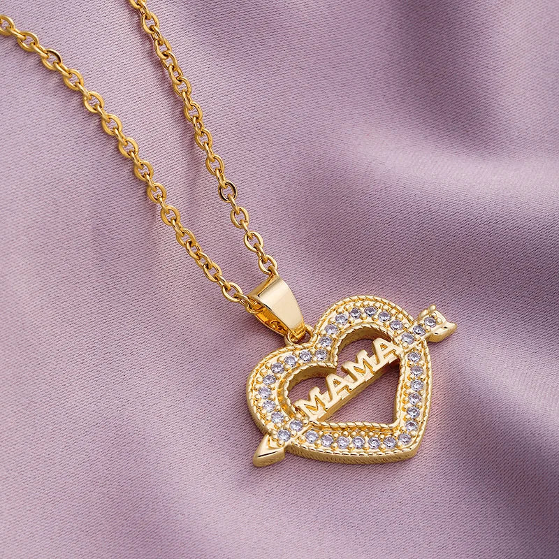 Mother's Day Mama Letter pendant