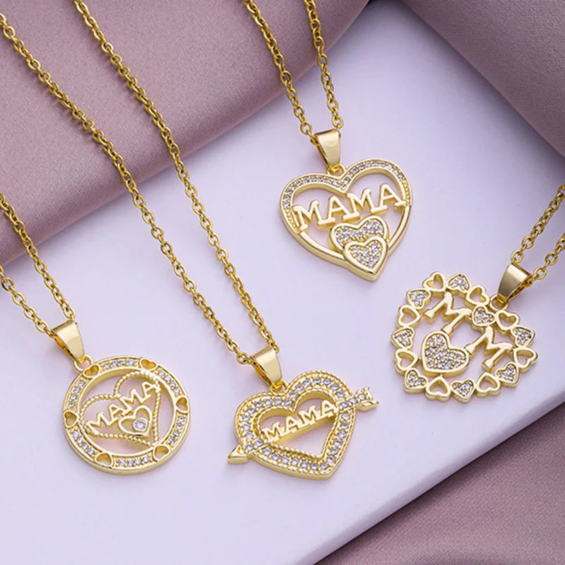 Mother's Day Mama Letter pendant